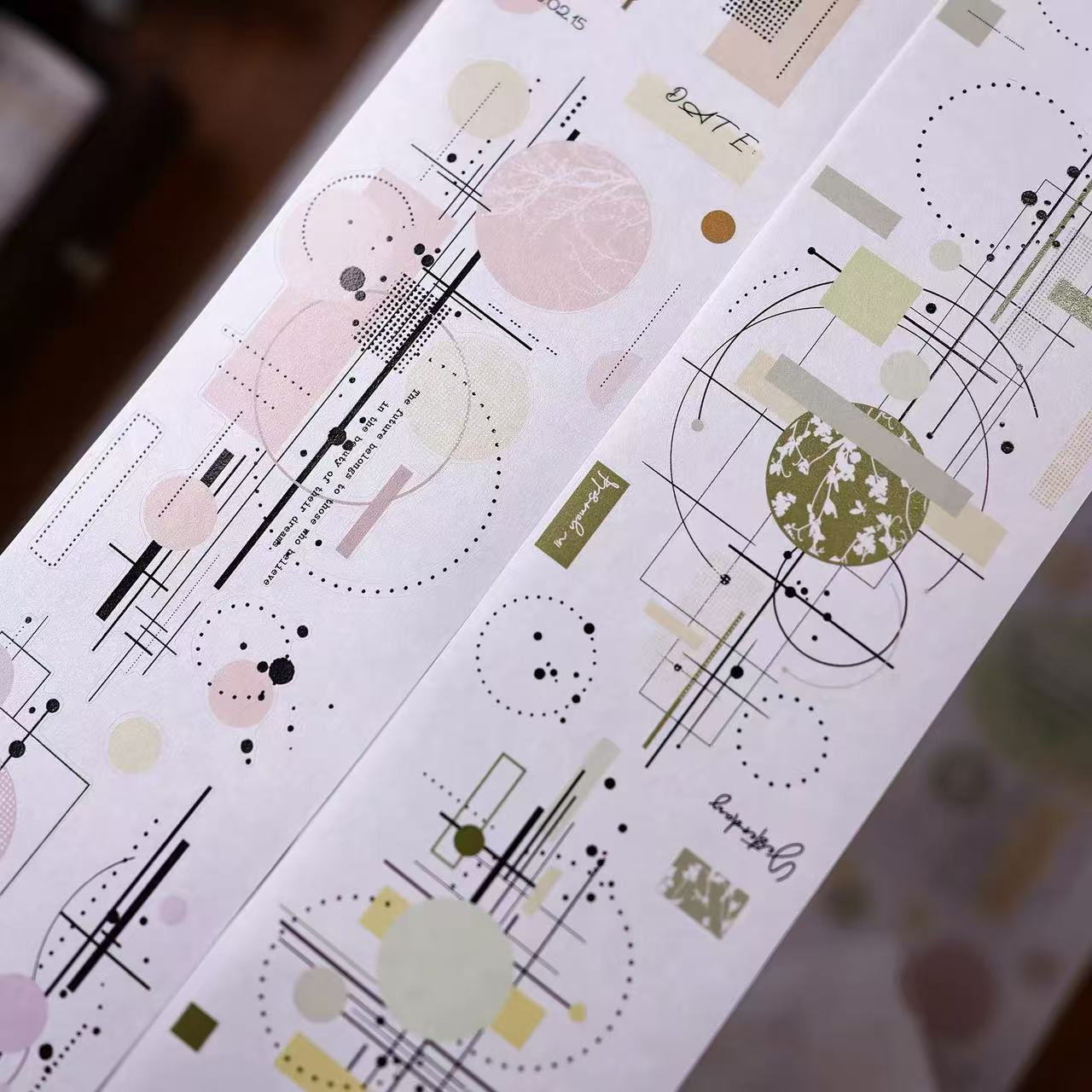 7.5cm*300cm Colorful Circle Tape