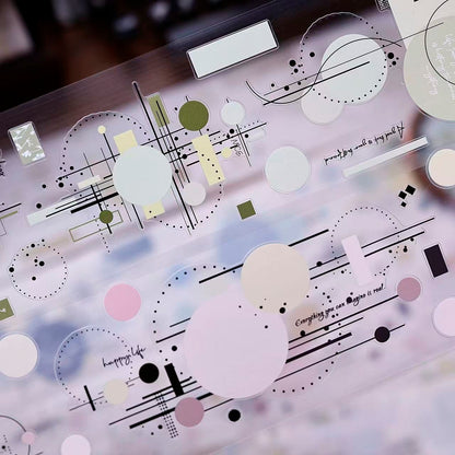 7.5cm*300cm Colorful Circle Tape