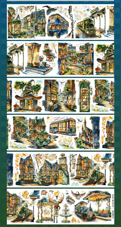 7.5cm*100cm Eternal Night Magic City Tape