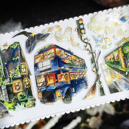 7.5cm*100cm Eternal Night Magic City Tape