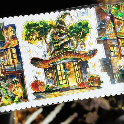 7.5cm*100cm Eternal Night Magic City Tape