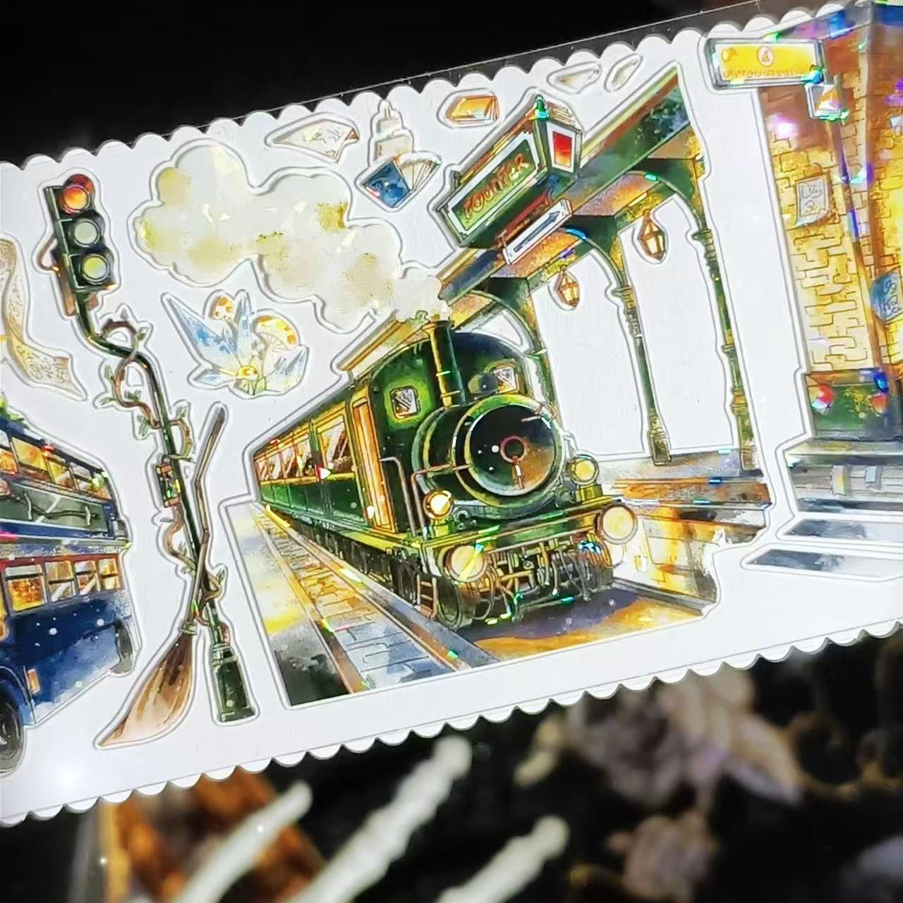 7.5cm*100cm Eternal Night Magic City Tape