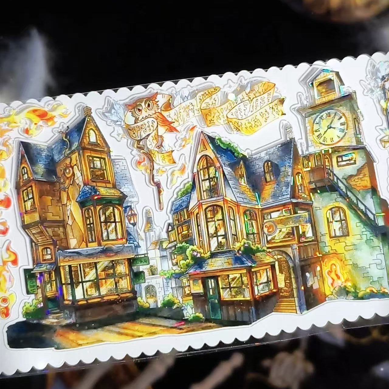 7.5cm*100cm Eternal Night Magic City Tape