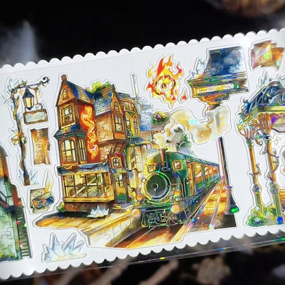 7.5cm*100cm Eternal Night Magic City Tape