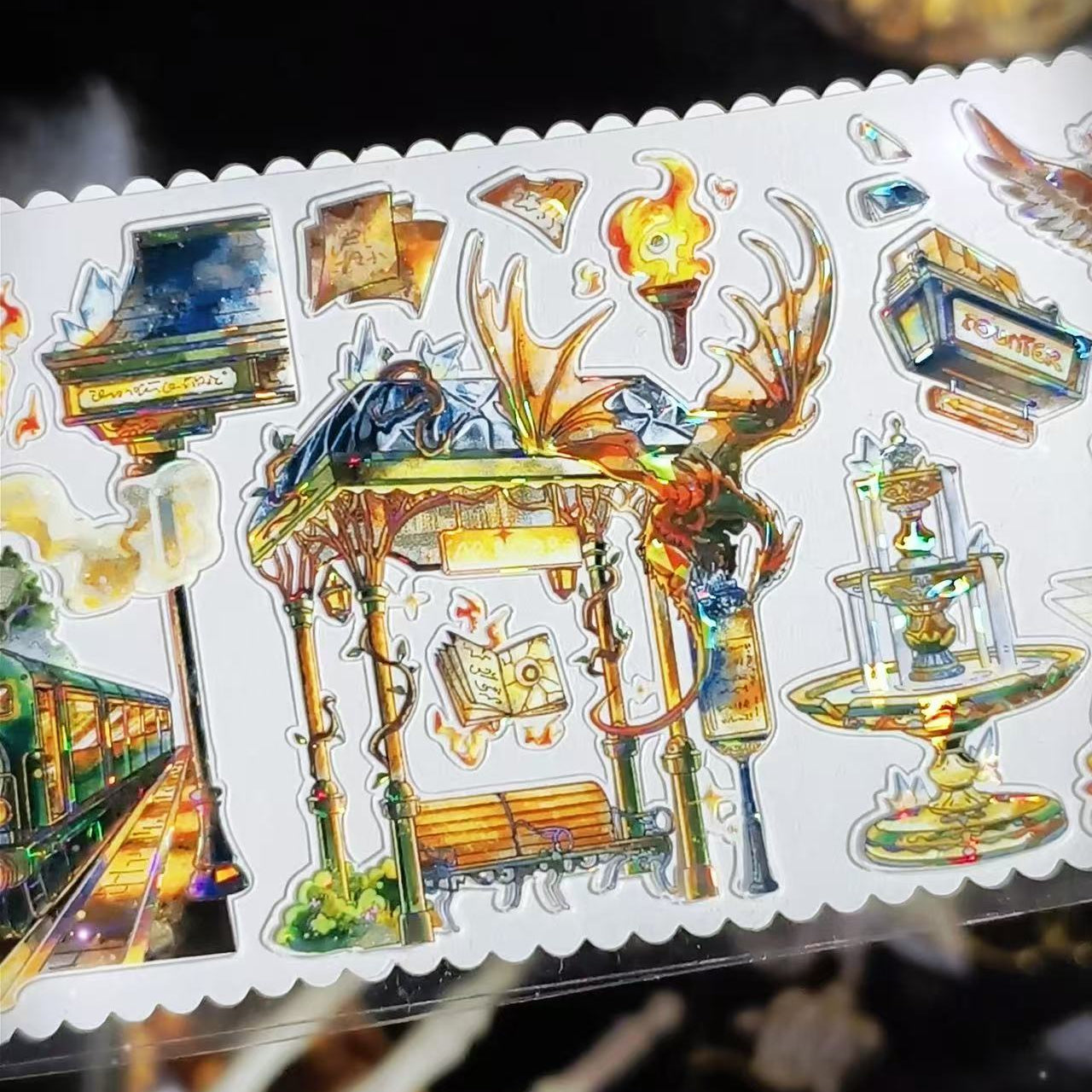 7.5cm*100cm Eternal Night Magic City Tape