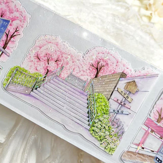 7cm*100cm Sunny Sakura Path Tape