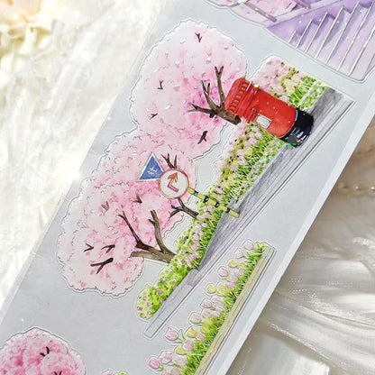 7cm*100cm Sunny Sakura Path Tape