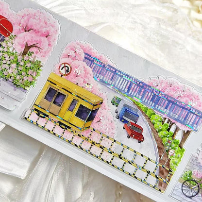 7cm*100cm Sunny Sakura Path Tape