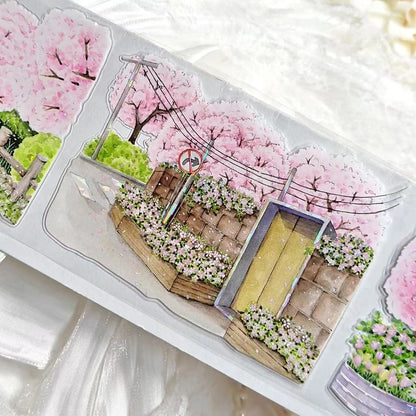 7cm*100cm Sunny Sakura Path Tape