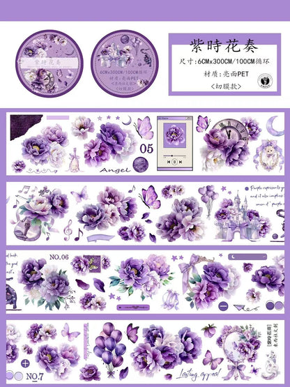 6cm*100cm Purple Harmony Tape