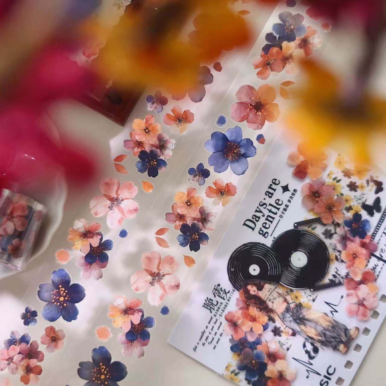 4cm*60cm Vintage Mini Floral Tape