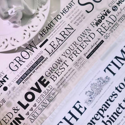 5cm*100cm Vintage English Magazine Tape