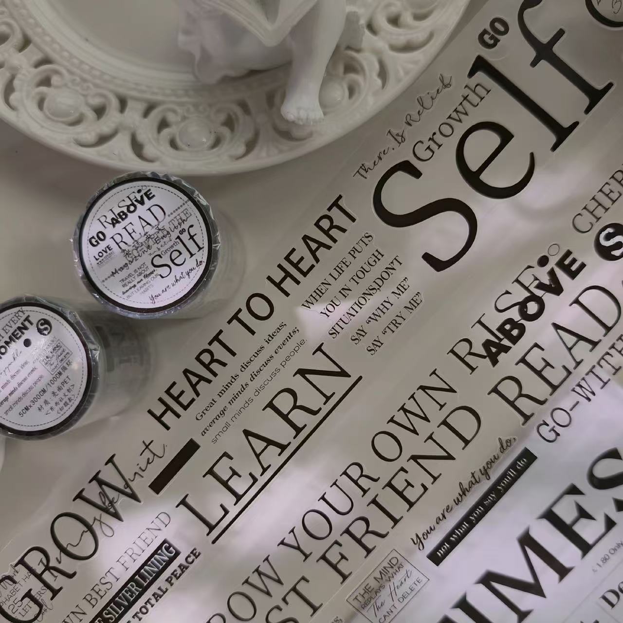 5cm*100cm Vintage English Magazine Tape