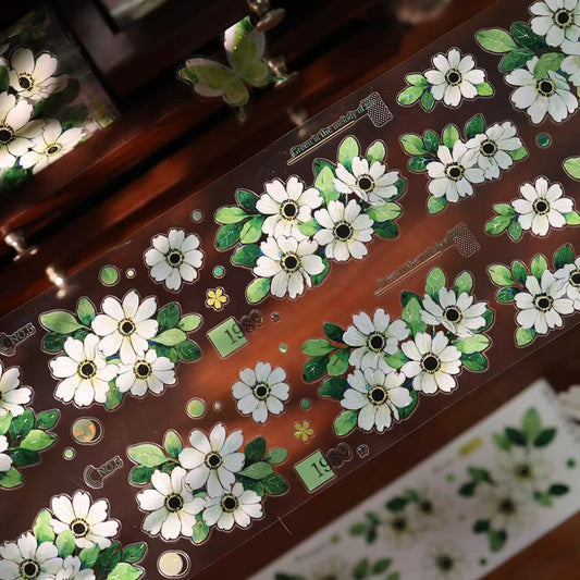 5.5cm*100cm Spring Meadow Green Note Tape