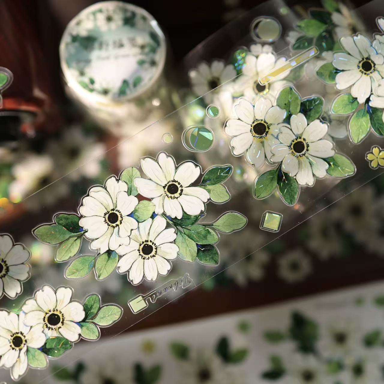 5.5cm*100cm Spring Meadow Green Note Tape