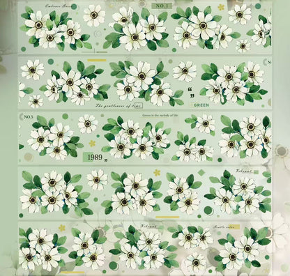 5.5cm*100cm Spring Meadow Green Note Tape