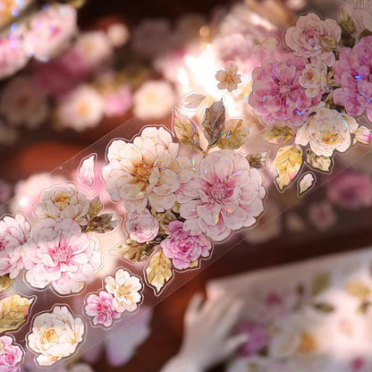 5.5cm*100cm Peach Mist White Fluff Tape