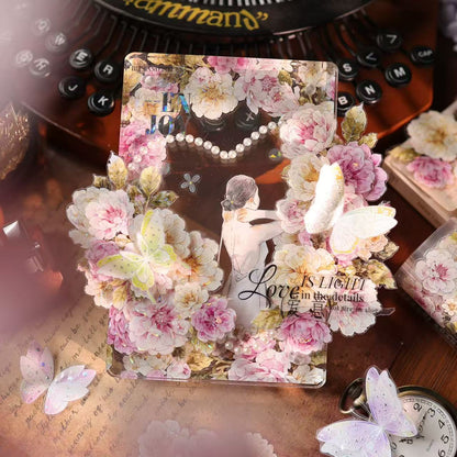 5.5cm*100cm Peach Mist White Fluff Tape