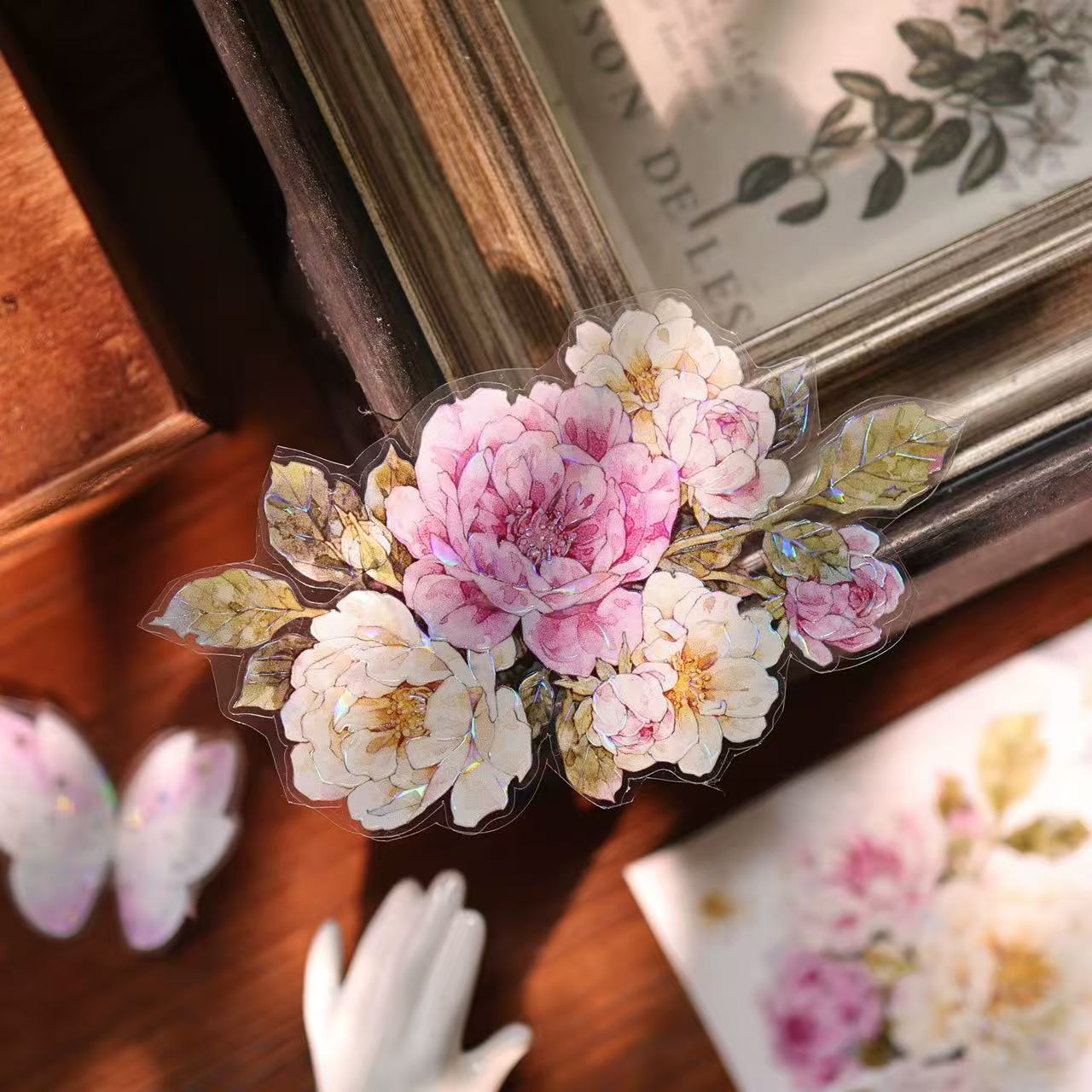 5.5cm*100cm Peach Mist White Fluff Tape