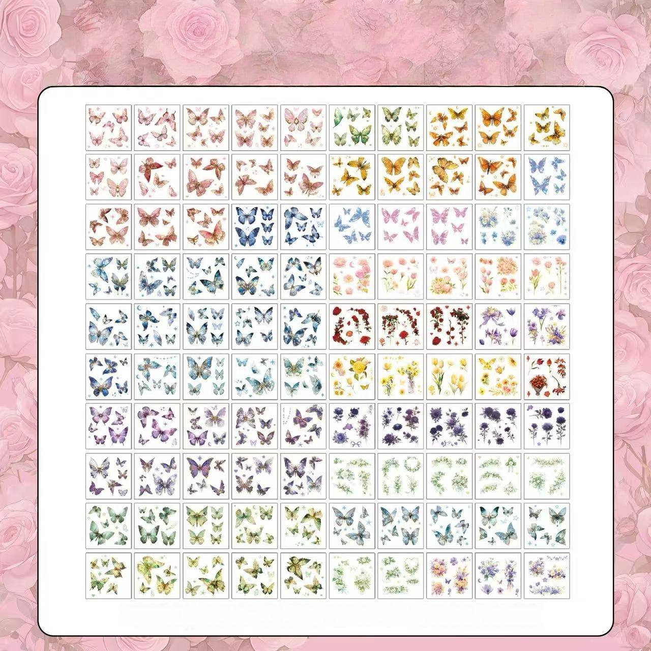 Pre-cut Butterfly Haven Stickers