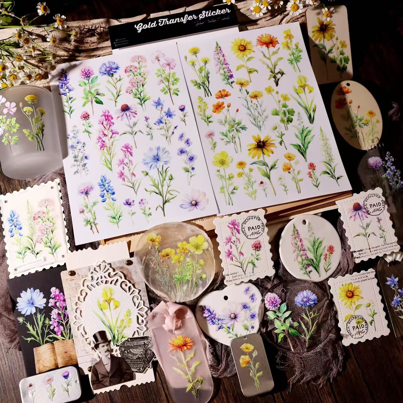 Wildflower Transfer Stickers