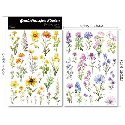Wildflower Transfer Stickers