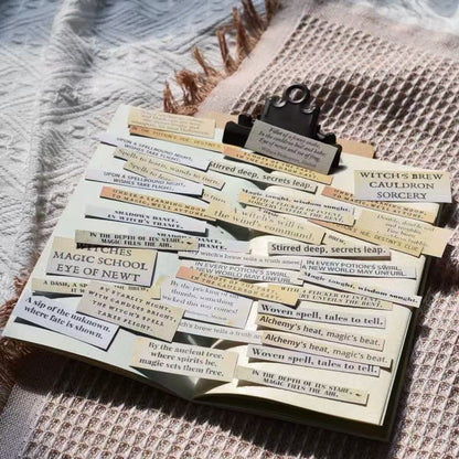 Witch’s Diary English Phrase Stickers