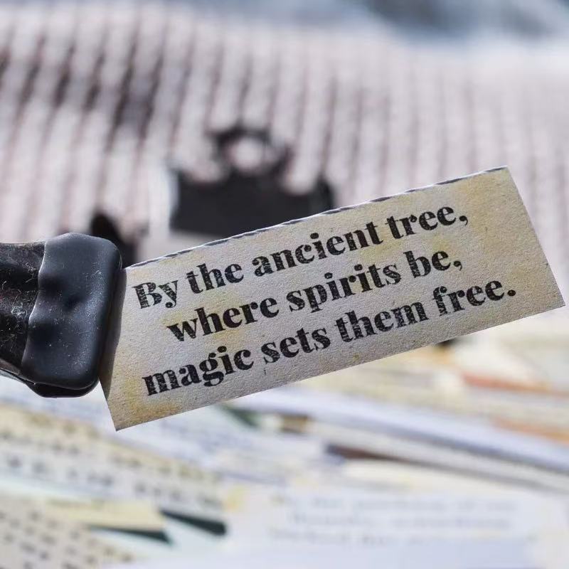 Witch’s Diary English Phrase Stickers