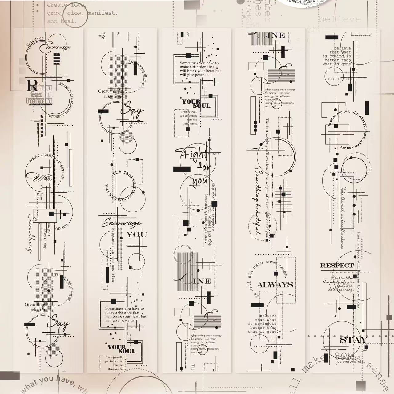 4.5cm*100cm Frames and Lines Tape