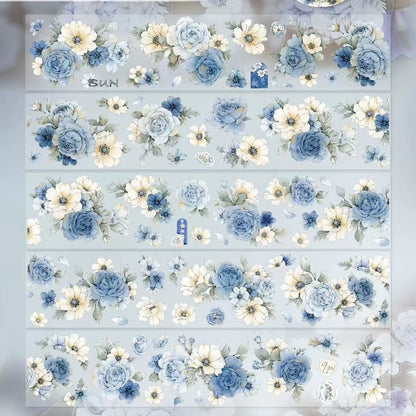 5.5cm*100cm Blue-Green Floral Tape