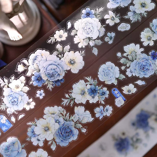 5.5cm*100cm Blue-Green Floral Tape