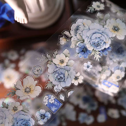 5.5cm*100cm Blue-Green Floral Tape