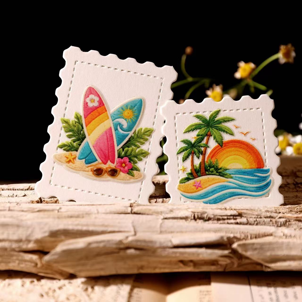 Embroidered Summer Transfer Stickers