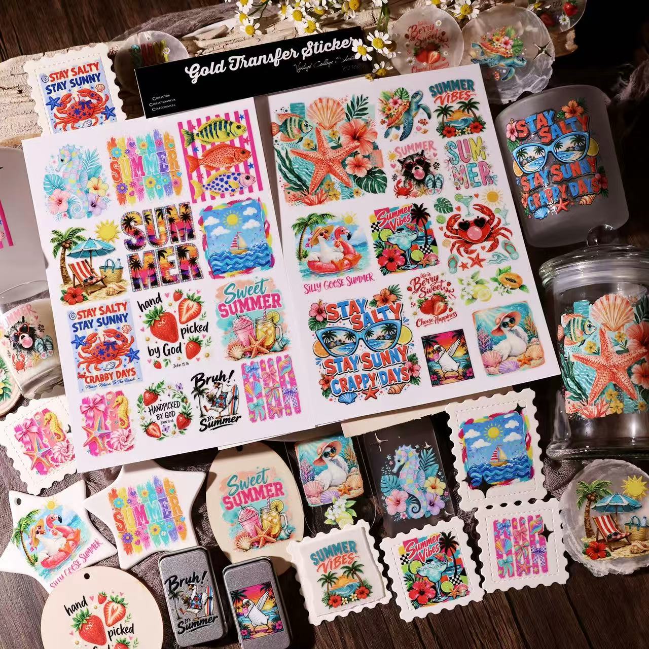 Hot Summer Transfer Stickers