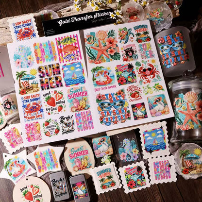 Hot Summer Transfer Stickers