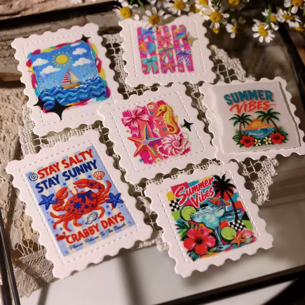 Hot Summer Transfer Stickers
