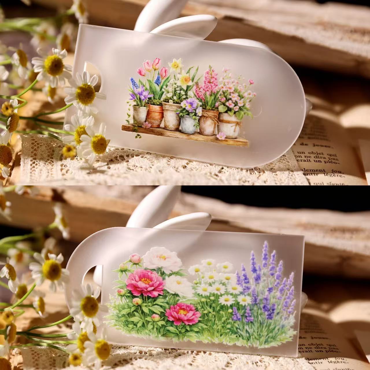 Spring Garden Transfer Stickers