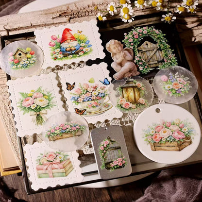 Spring Garden Transfer Stickers