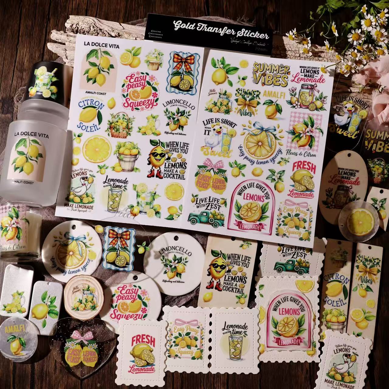 Lemon Summer Transfer Stickers