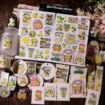 Lemon Summer Transfer Stickers
