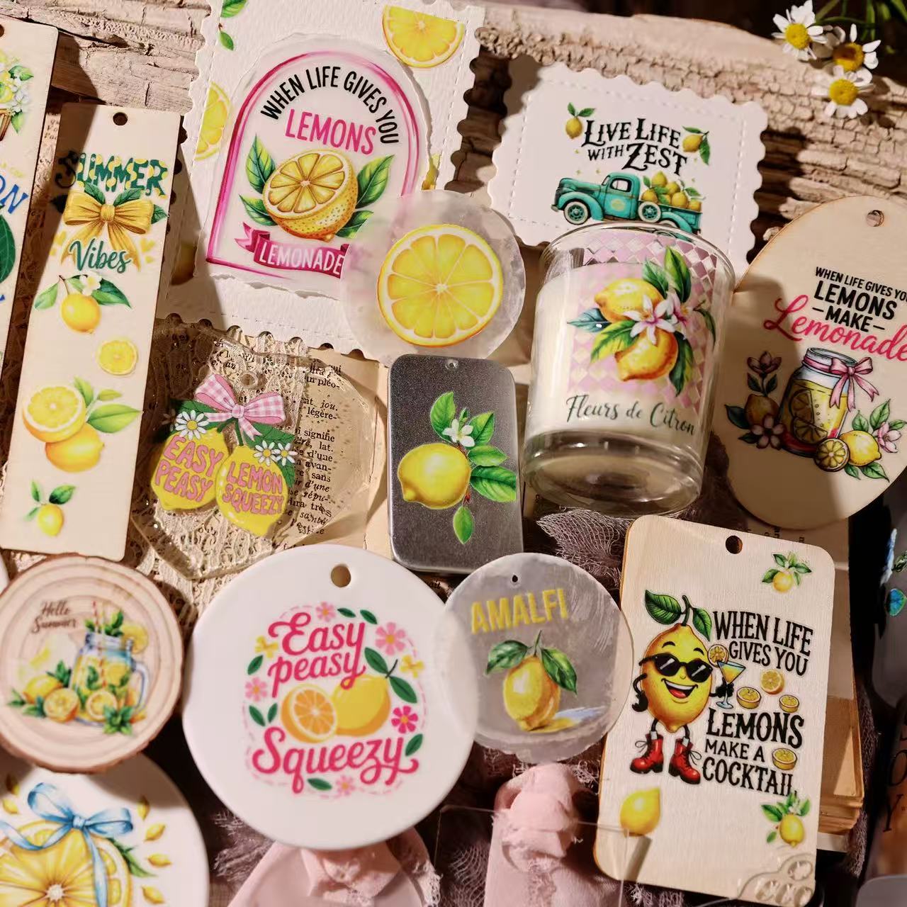 Lemon Summer Transfer Stickers