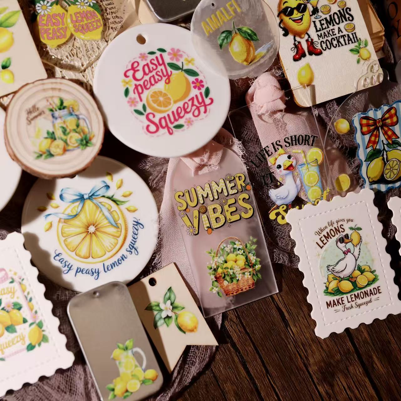 Lemon Summer Transfer Stickers