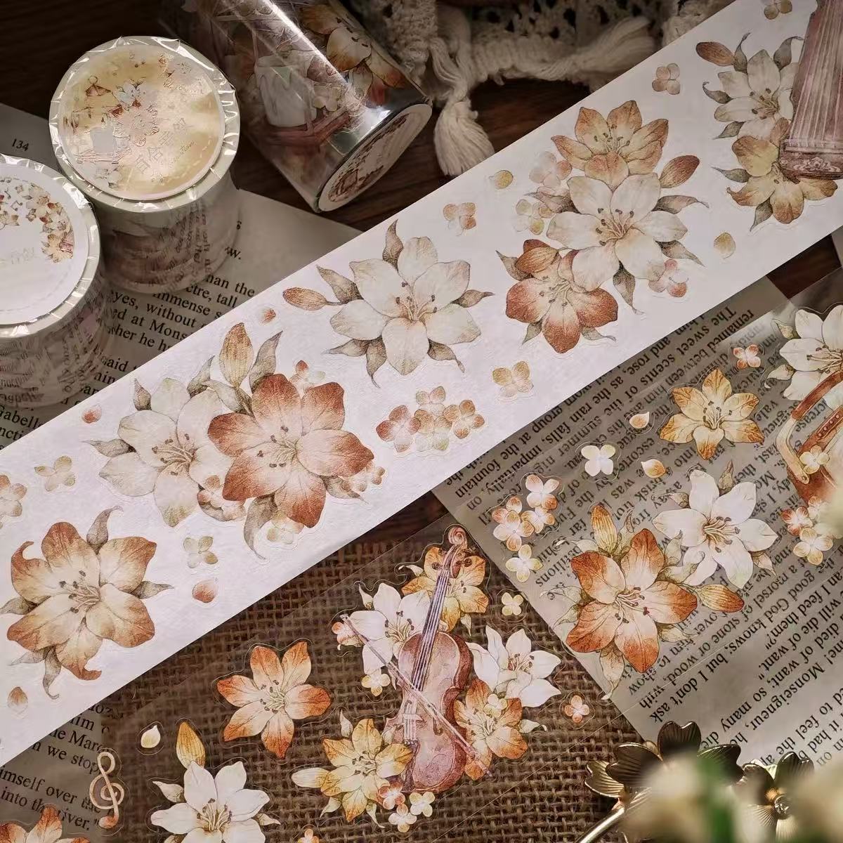 5.5cm*100cm Lily Melody Tape