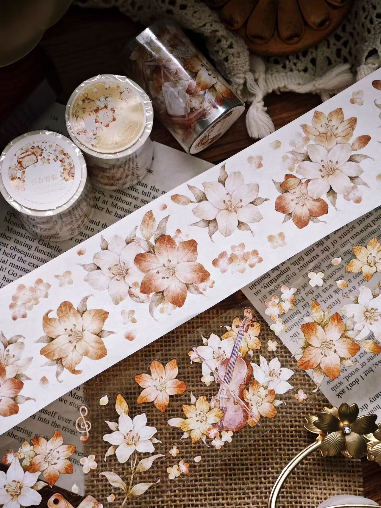 5.5cm*100cm Lily Melody Tape
