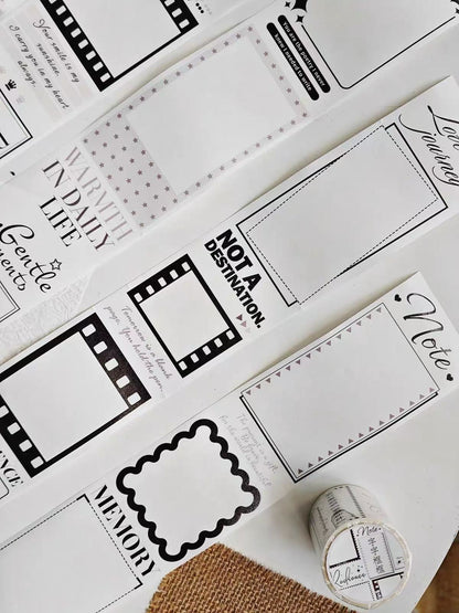 6cm*250cm Words and Frames Washi Tape