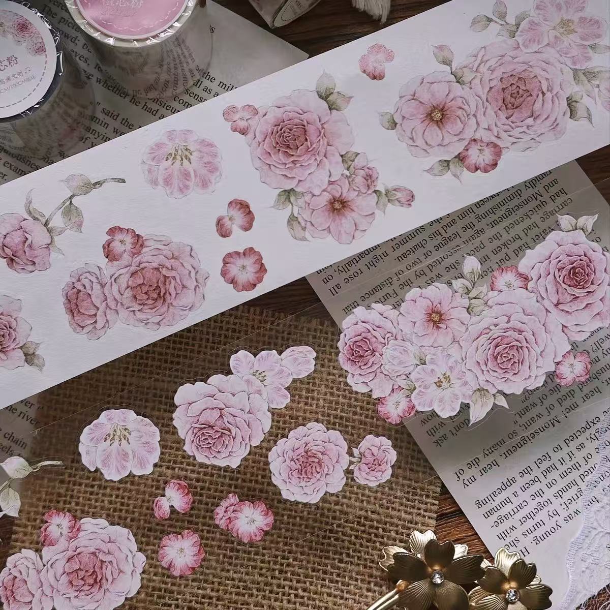 6cm*100cm Gentle Pink Blossom Tape