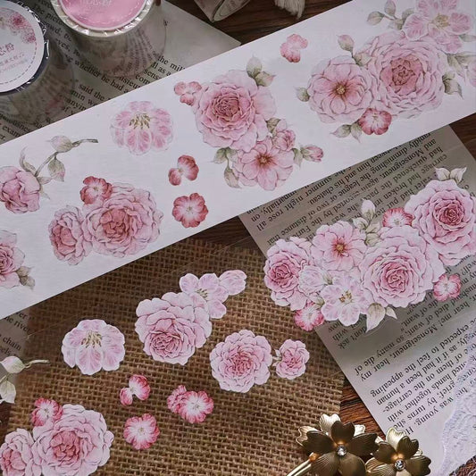 6cm*100cm Gentle Pink Blossom Tape