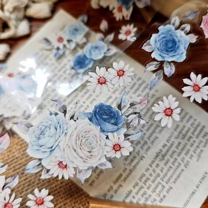 6cm*100cm Blue Rose Tape