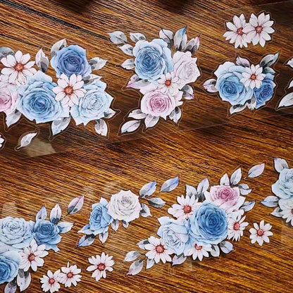 6cm*100cm Blue Rose Tape