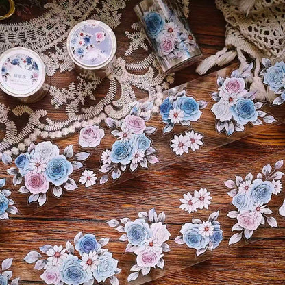 6cm*100cm Blue Rose Tape